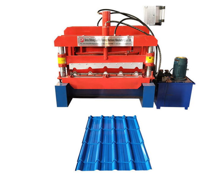 Máquina formadora de rolos de azulejos coloridos