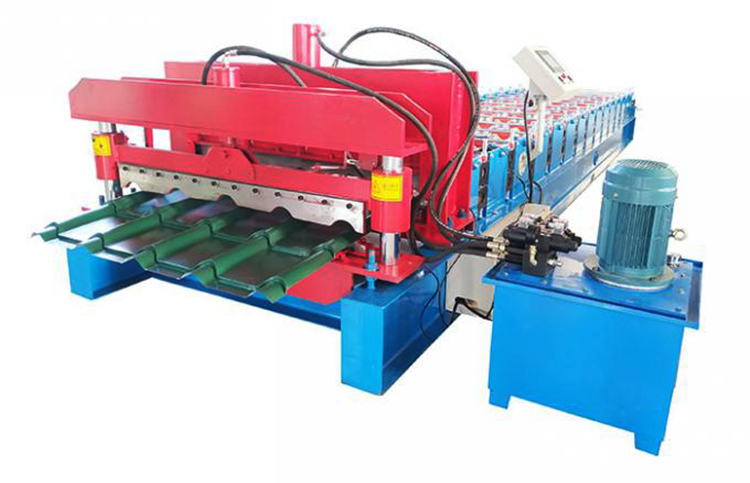 Çelik Levha PPGI 4m / Min Sırlı Çini Rulo Şekillendirme Makinesi