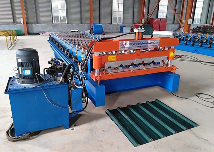 Máquina para fabricar láminas para techos de metal de hierro galvanizado prepintado