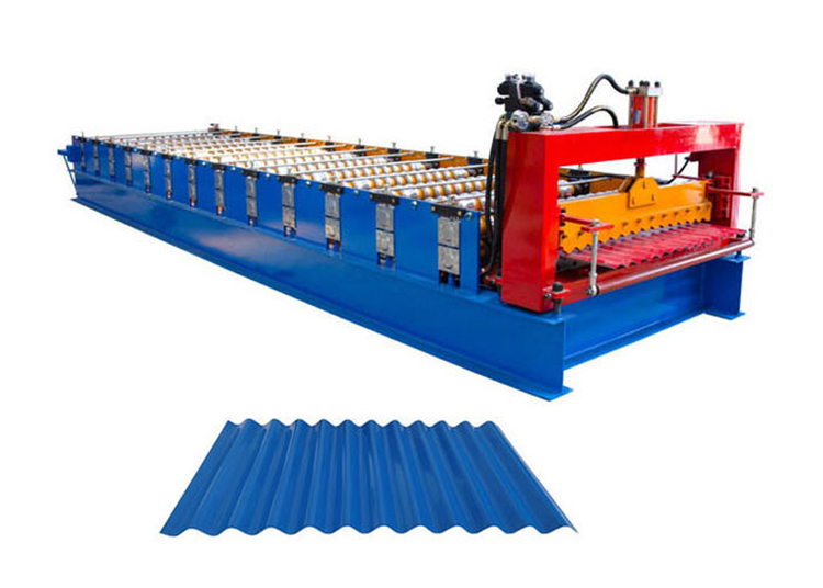 Профилегибочная машина для производства гофрированных стальных панелей для строительных материалов