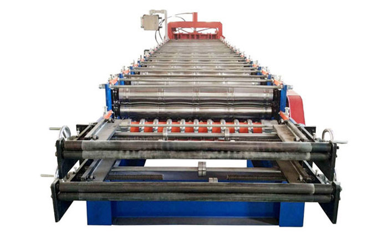 Kundenspezifische Stahlfliesen-Doppelschicht-Rollformmaschine