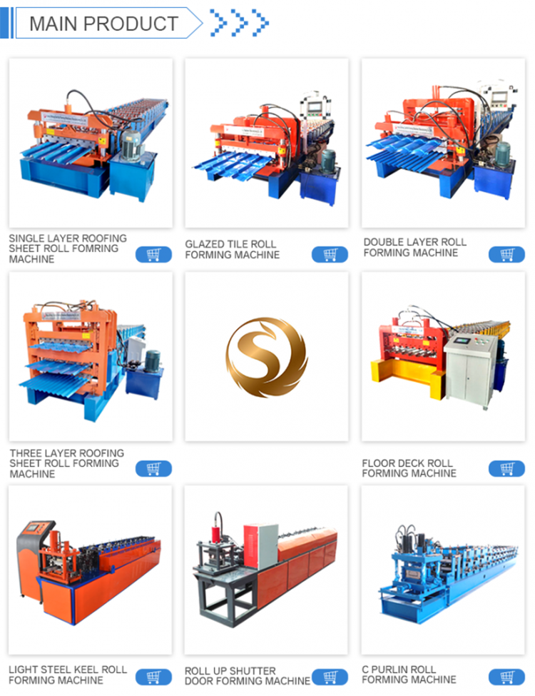 Zinc Colored Steel Metal Roof Roll Forming Roof Sheet Machine