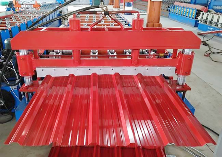 Máquina formadora de rolos de folha de telhado de usinagem CNC