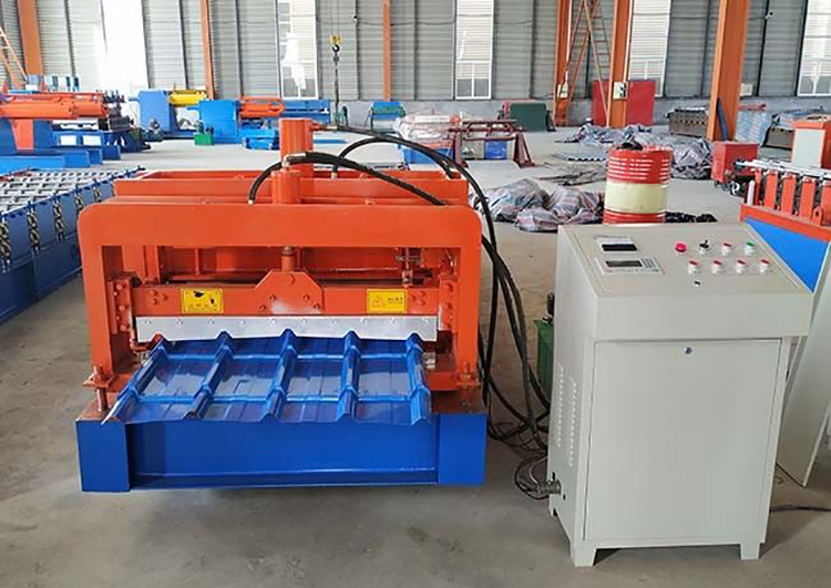 Step Glazed Roof Tile Roll Forming Machine