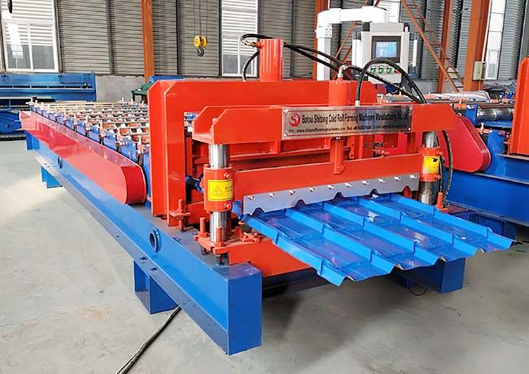 Power 4+4 Kw Glazed Tile Roll Forming Machine