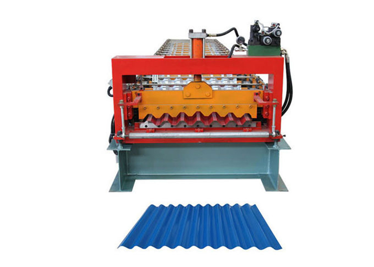 Machine de formage de rouleaux de tôle ondulée de largeur de bobine 1000 mm