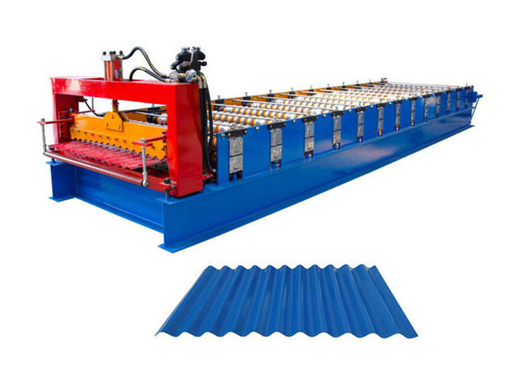 Máquina formadora de rolos de painel de aço ondulado para material de construção