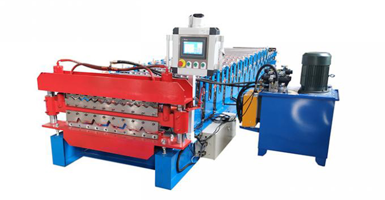 Color Coated Steel PPGL Double Layer Roll Forming Machine