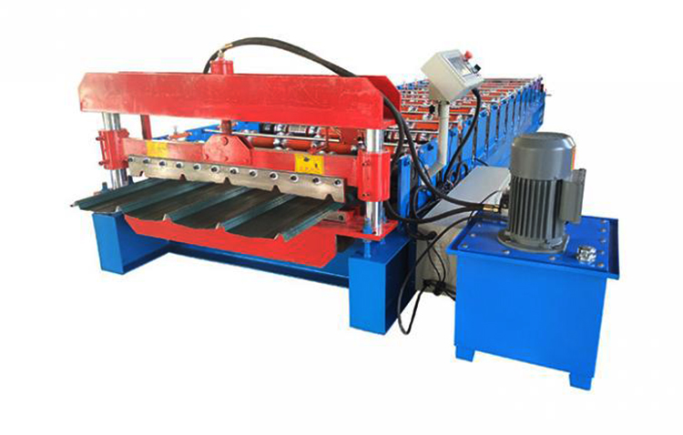 Double Layer Corrugated 5.5kw Roofing Sheet Roll Forming Machine