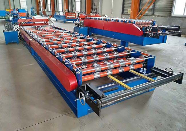 1250 Máquinas formadoras de rollos de chapa metálica de panel de techo de acero de color IBR