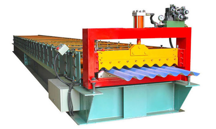 Профилегибочная машина для производства цветных стальных трапециевидных листов