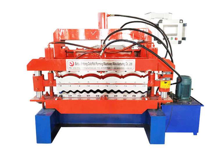 Özelleştirilmiş Çelik Karo Çift Katmanlı Rulo Şekillendirme Makinesi