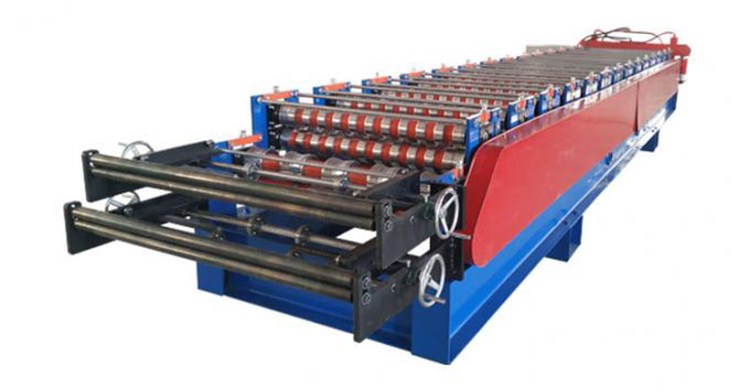 Corrugated And Trapezoidal Double Layer Roll Forming Machine