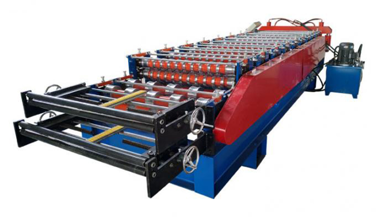Double Trapezoidal Tile Wall Corrugated Sheet Roll Forming Machine