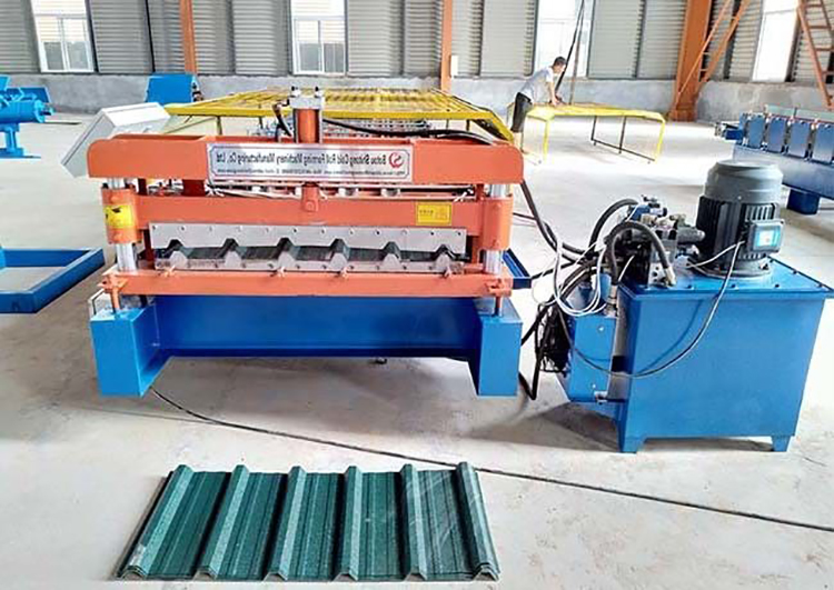 Renkli Çelik Sırlı Çini Rulo Şekillendirme Makinesi