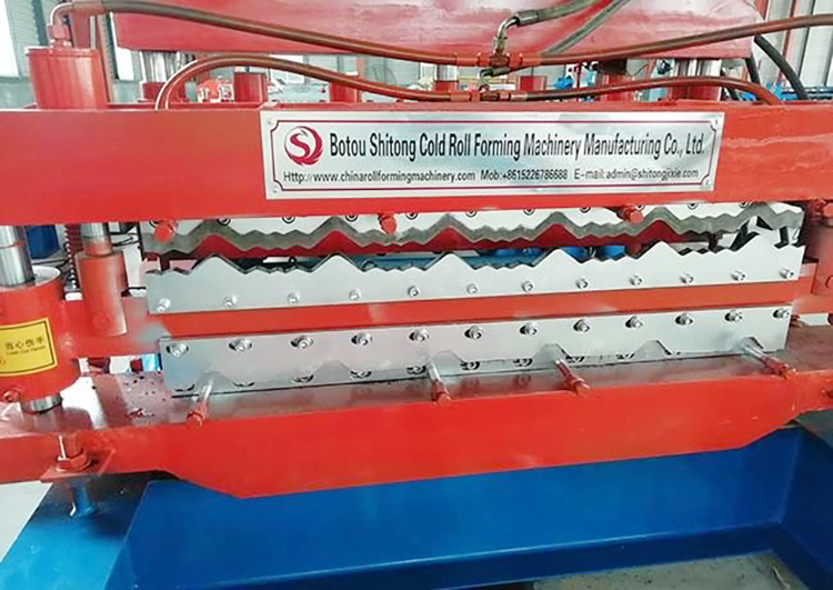 Профилегибочная машина для производства стальных листов диаметром 16 мм со средней пластиной