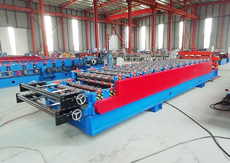 Weight 4.5 Tons Double Layer Roll Forming Machine
