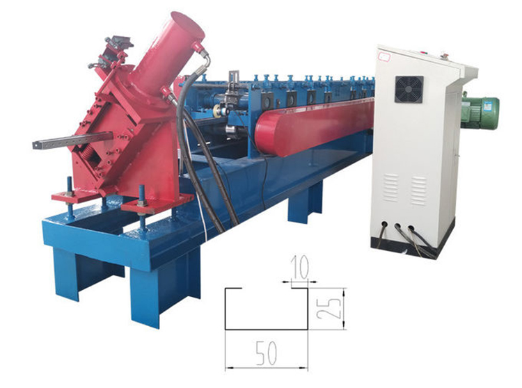 Customized C Shape Purlin Steel Profile Cold Roll Forming Machine