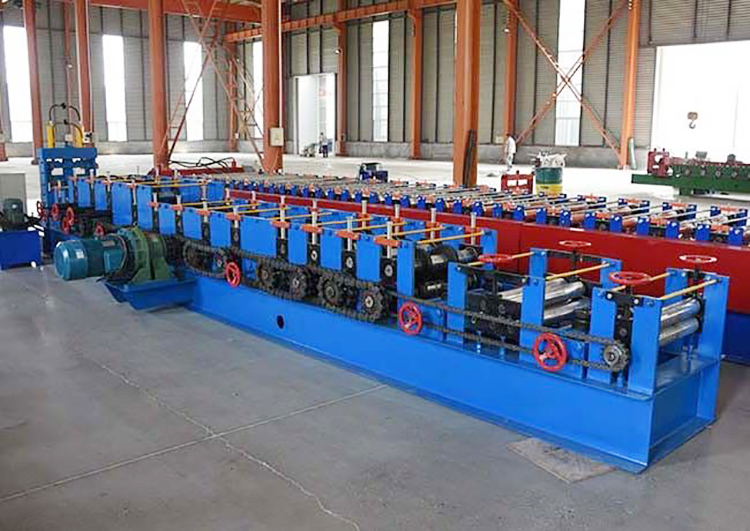 7 Shafts Flating Device C Purlin Roll Forming Machine